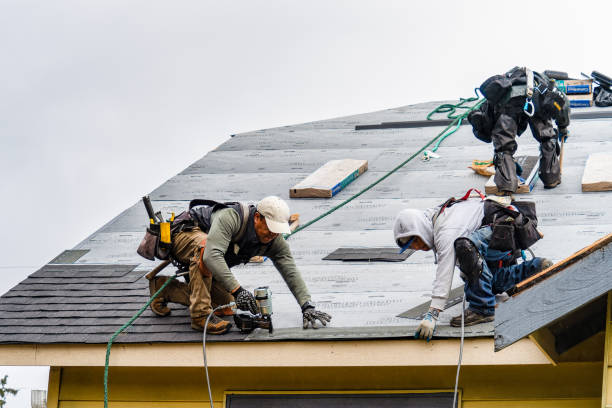 Professional Roofing technician working in Chesterfield, IN